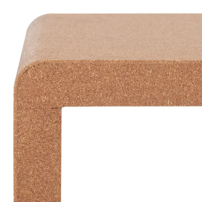 SAFAVIEH Couture Liivia Cork Cork Accent Table - 18 W x 14 D x 18 H - 18Wx14Dx18H