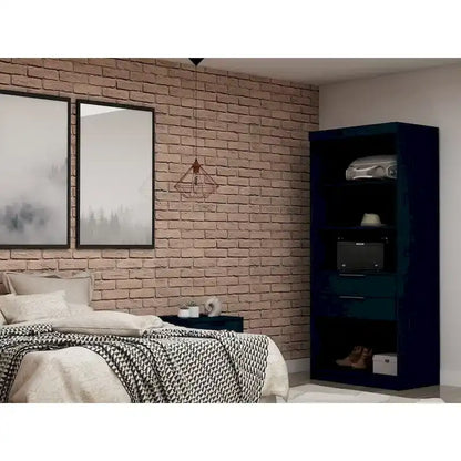 Mulberry Open 1 Sectional Modern Armoire Wardrobe Closet