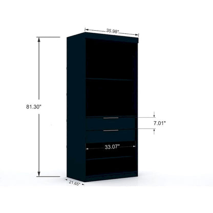 Mulberry Open 1 Sectional Modern Armoire Wardrobe Closet