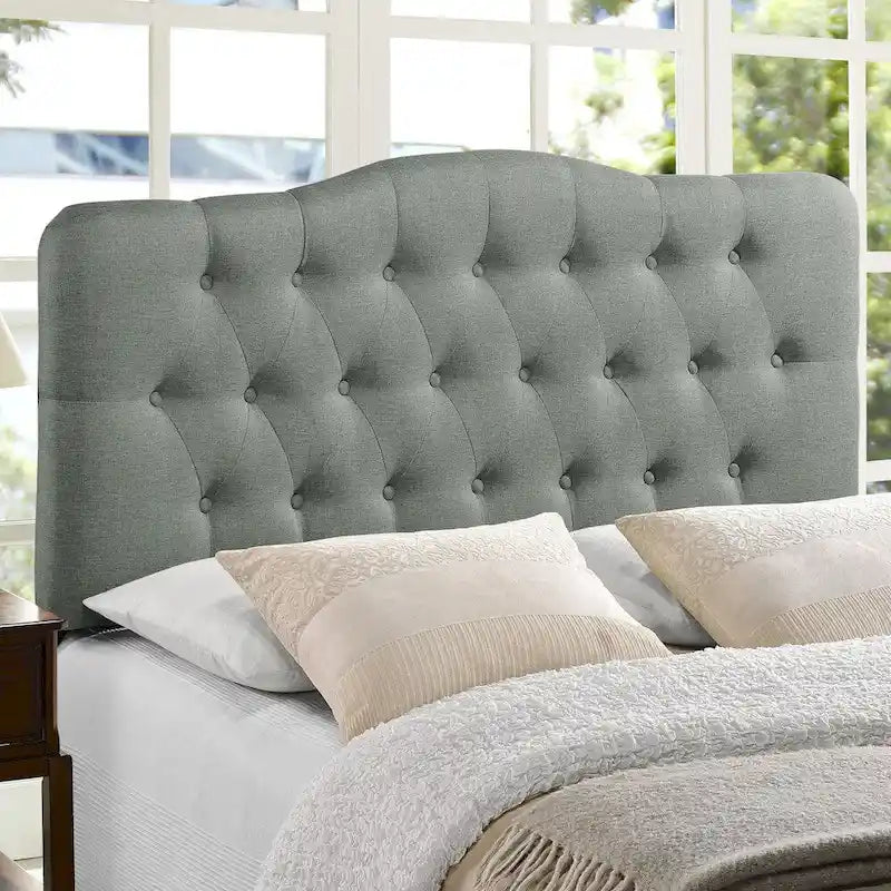 The Gray Barn Burr Hollow King Fabric Headboard
