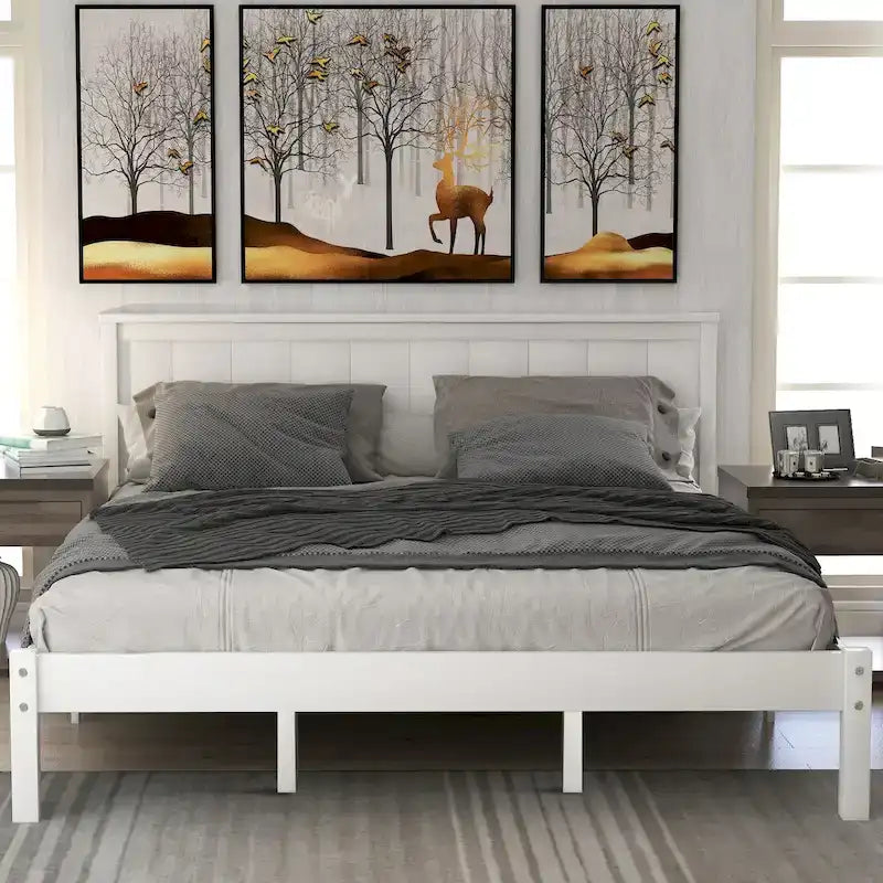 Platform Bed Frame with Headboard