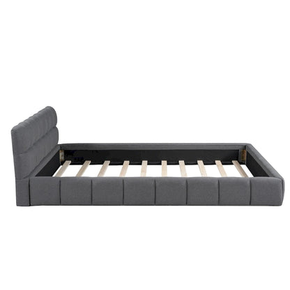 Upholstered Platform Bed with Thick Fabric