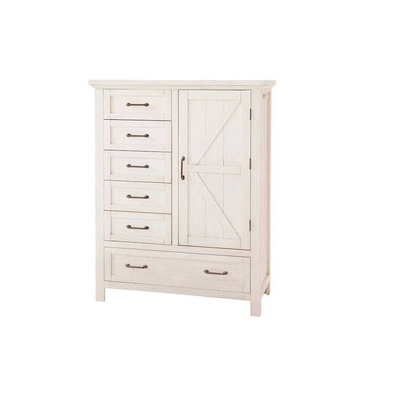 Westfield 44 Wide Traditional Chifforobe, Brushed White