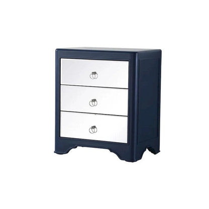 3-Drawer Mirrored Accent Chest