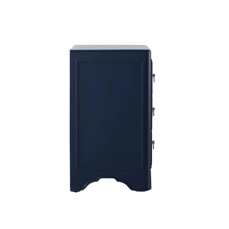 3-Drawer Mirrored Accent Chest