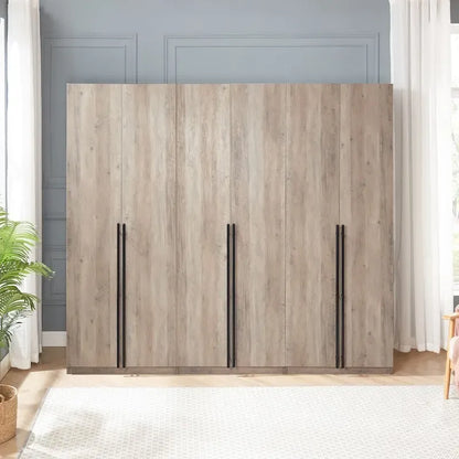 Manhattan Comfort Lee Modern 3.0 Freestanding Wardrobe Closet Armoire Set of 3