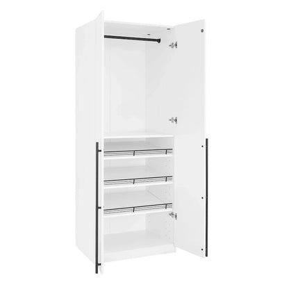 Manhattan Comfort Lee Modern 3.0 Freestanding Wardrobe Closet Armoire Set of 3
