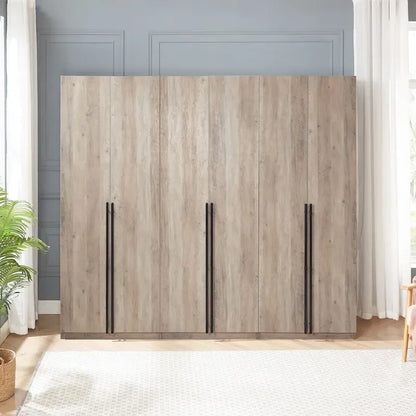 Manhattan Comfort Lee Modern 3.0 Freestanding Wardrobe Closet Armoire Set of 3