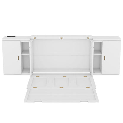 QW Full Size Murphy Bed with Shelves