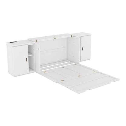 QW Full Size Murphy Bed with Shelves