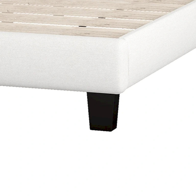 Upholstered Platform Bed with Curved Headboard by Harper&Bright Designs