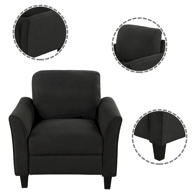 Living Room Furniture Chair And 3-Seat Sofa