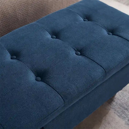 59 Bed Bench Ottoman with Storage Fabric