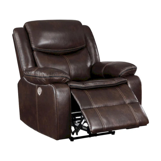McLean Dark Brown Power Recliner Chair