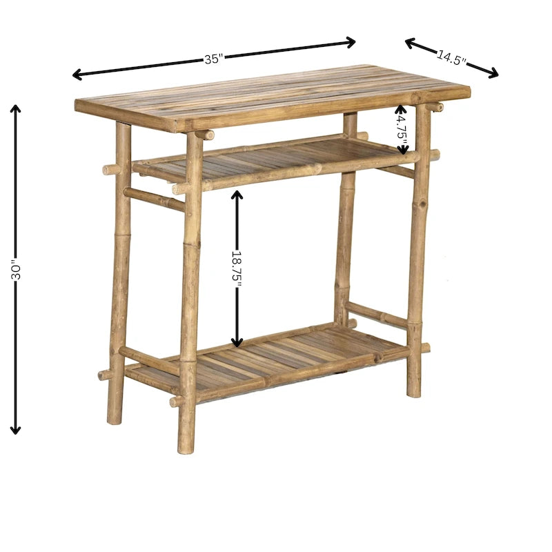 Handmade Bamboo54 Console Hallway Table