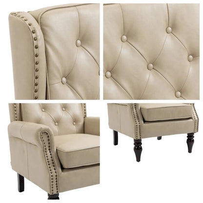 Wood Frame Armchair Modern Accent Chair Lounge Chair for Living Room - 29.33 x31.50x 39.37