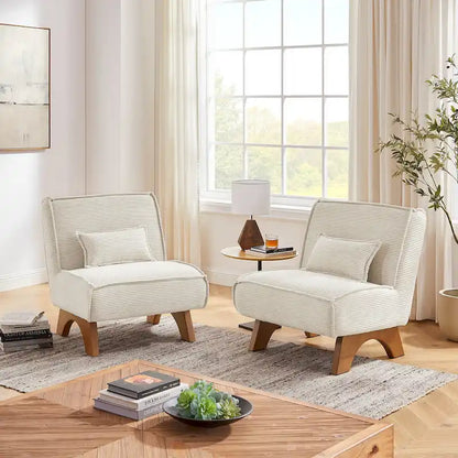 Art Leon Set of 2 Polyester Accent Chair