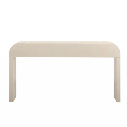 Unique Retro Silhouette Console Table with Open Style, Two Top Drawers