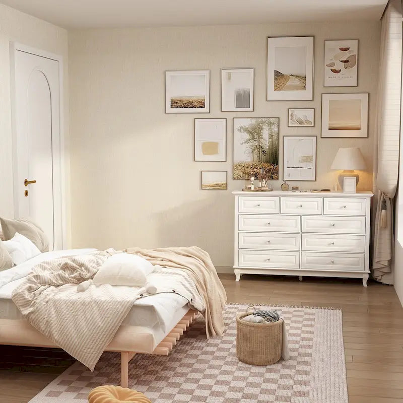 Versatile 55.1 Dresser: Chic Storage for Any Room TV Stand Side Table