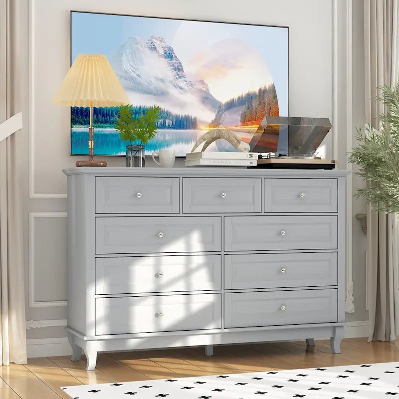 Versatile 55.1 Dresser: Chic Storage for Any Room TV Stand Side Table