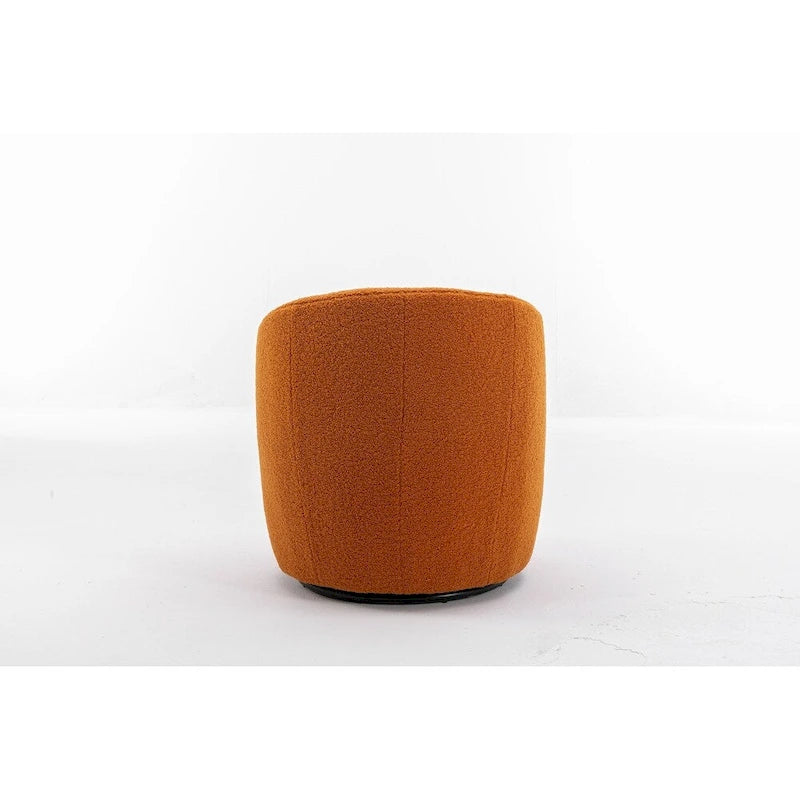 Teddy Fabric Swivel Accent Armchair Barrel Chair