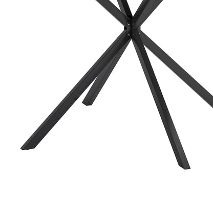 42.13 Modern Cross Leg Round Dining Table