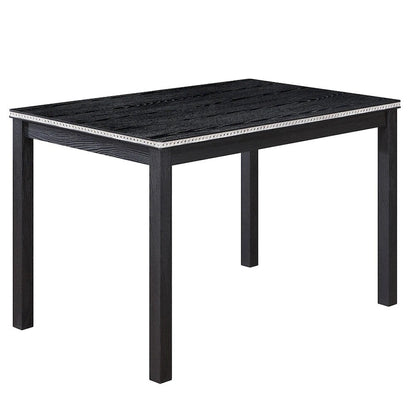 5-piece Wood Dining Counter Height Table and Chair Set