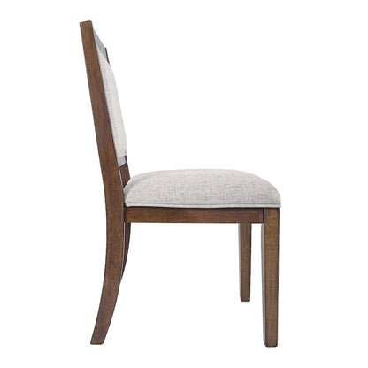 HomePop Open Back Upholstered Wood Frame Dining Chair - Set of 2