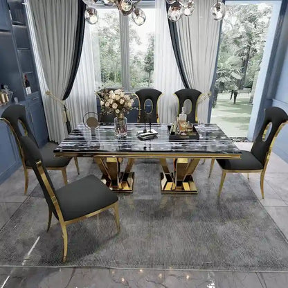 Modern Gorgeous Velvet Dining Chairs with Polished Gold Stainless Steel Legs