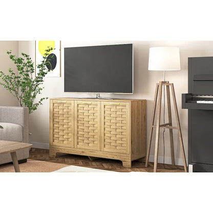 Coffee Bar Cabinet Buffet Sideboard with Drawer and Adjustable Shelf