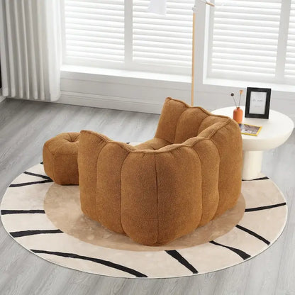 Roomfitters Soft Bean Bag Chair with High Resilient Foam Chips for Living Room