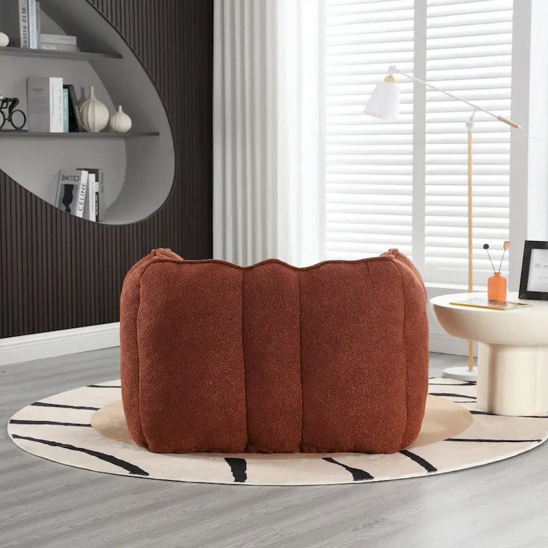 Roomfitters Soft Bean Bag Chair with High Resilient Foam Chips for Living Room