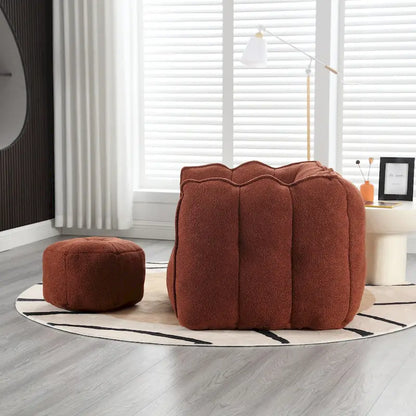 Roomfitters Soft Bean Bag Chair with High Resilient Foam Chips for Living Room
