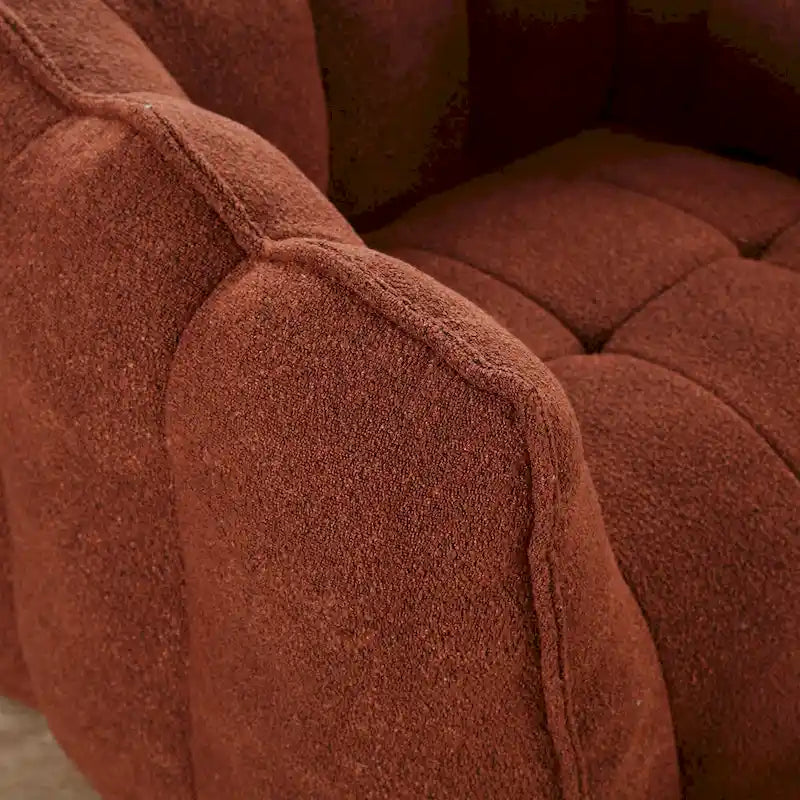 Roomfitters Soft Bean Bag Chair with High Resilient Foam Chips for Living Room