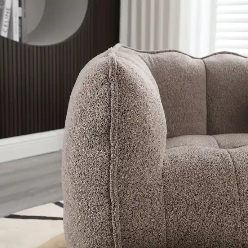 Roomfitters Soft Bean Bag Chair with High Resilient Foam Chips for Living Room