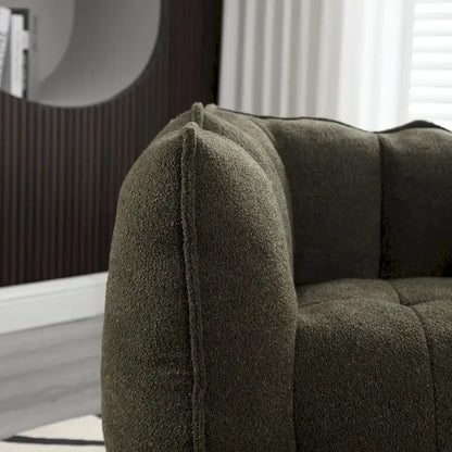 Roomfitters Soft Bean Bag Chair with High Resilient Foam Chips for Living Room