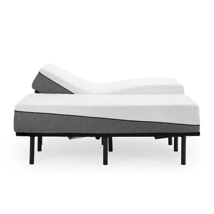 Sleep Zone Pacifica 12-inch Memory Foam Mattress and Z100 Adjustable Bed Set