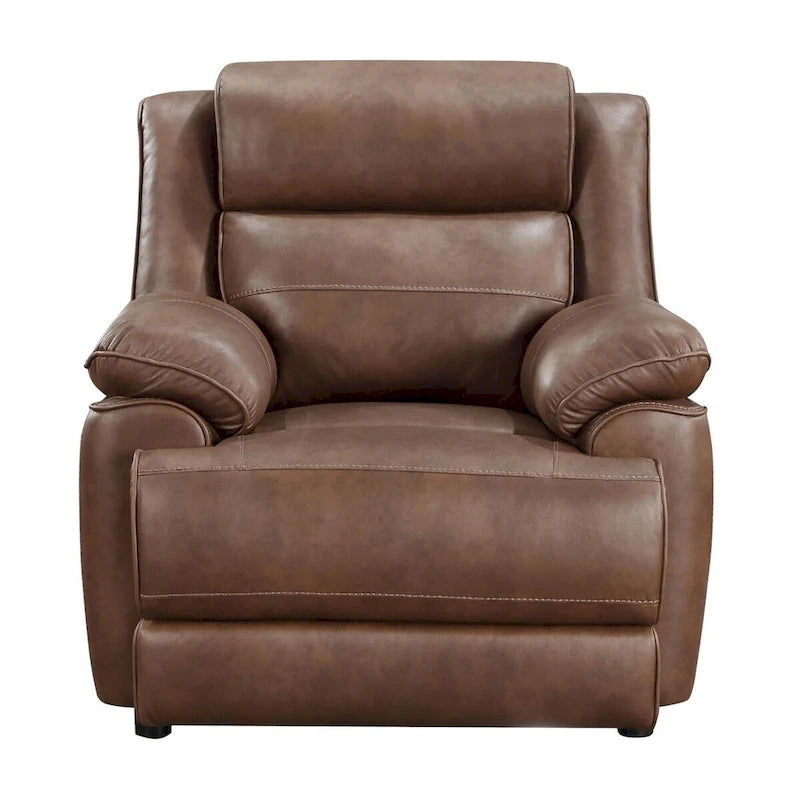 Worthington Dark Brown Upholstered 3-Piece Sofa Set
