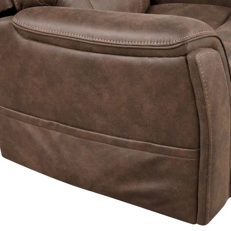 Furniture of America Wes Power Lift Dual Motor Recliner with Massage, Hidden Storage and Footrest Extension