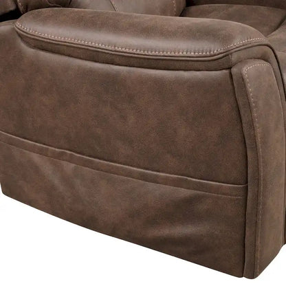 Furniture of America Wes Power Lift Dual Motor Recliner with Massage, Hidden Storage and Footrest Extension