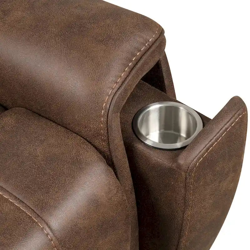 Furniture of America Wes Power Lift Dual Motor Recliner with Massage, Hidden Storage and Footrest Extension