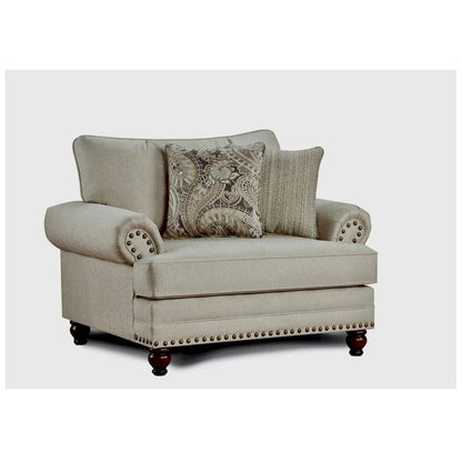 Carys Doe Chair-and-a-Half Armchair