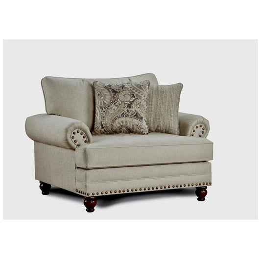 Carys Doe Chair-and-a-Half Armchair