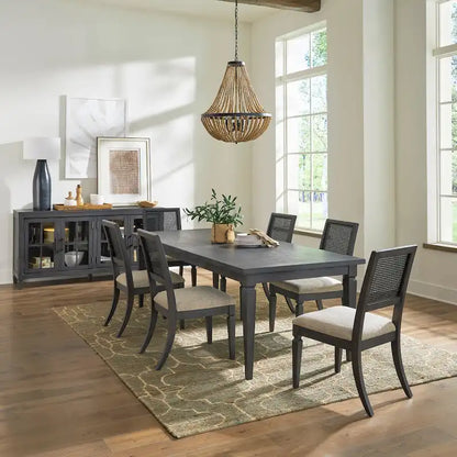 Caruso Heights Aged Whiskey Rectangular Table Set