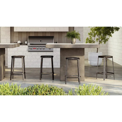 Mixx - Una 59 Square Counter Height Dining Table - Dark Grey