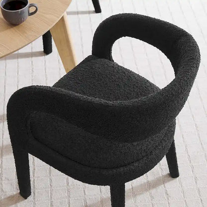 Pinnacle Boucle Upholstered Dining Chair Set of Two