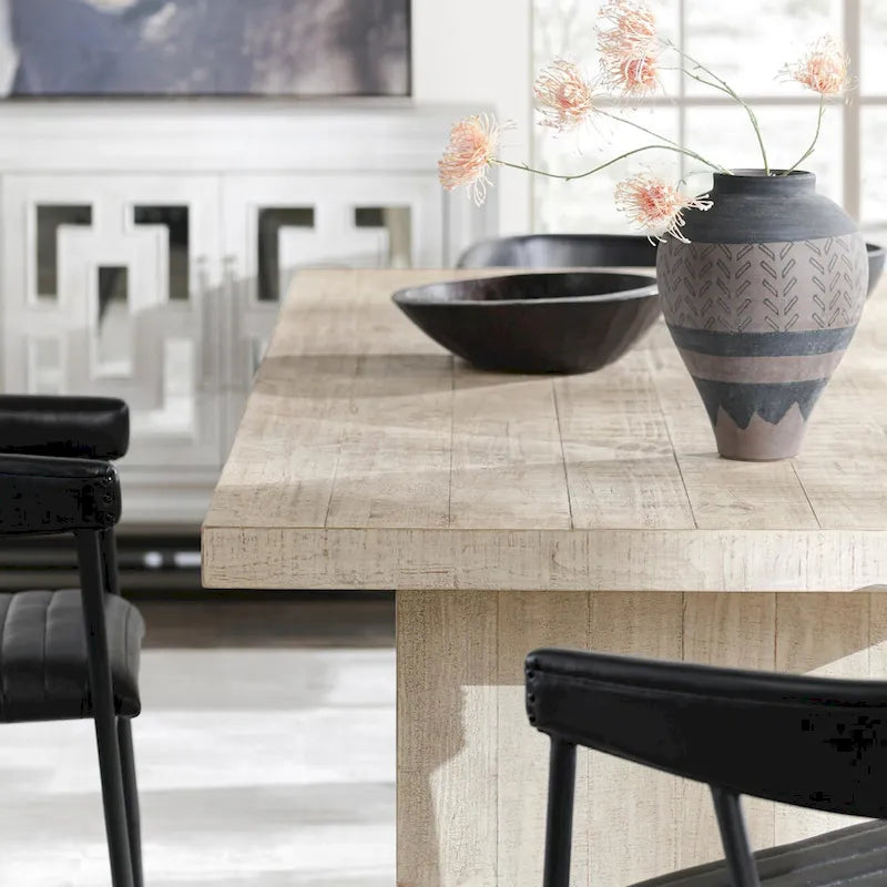 Classic Home Lynx 94 Reclaimed Pine Wood Dining Table - 94Wx40Dx30H