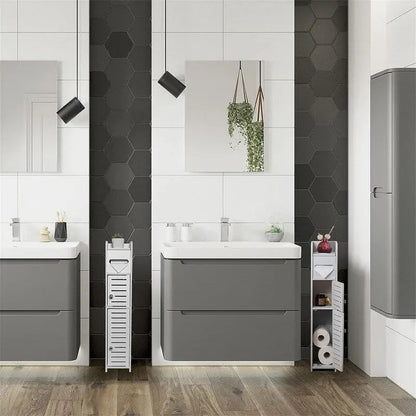 Small Bathroom Storage Cabinet for Small Spaces - 6.4D x 6W x 30H