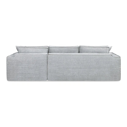 Brenley 110.5 Sofa-in-a-Box Chenille Upholstered Frameless 2-Piece Sectional Sofa