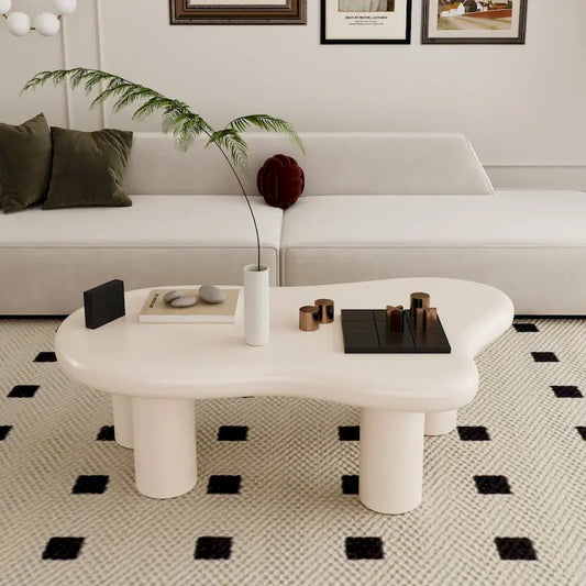 Wood Cloud Shaped Coffee Table for Living Room